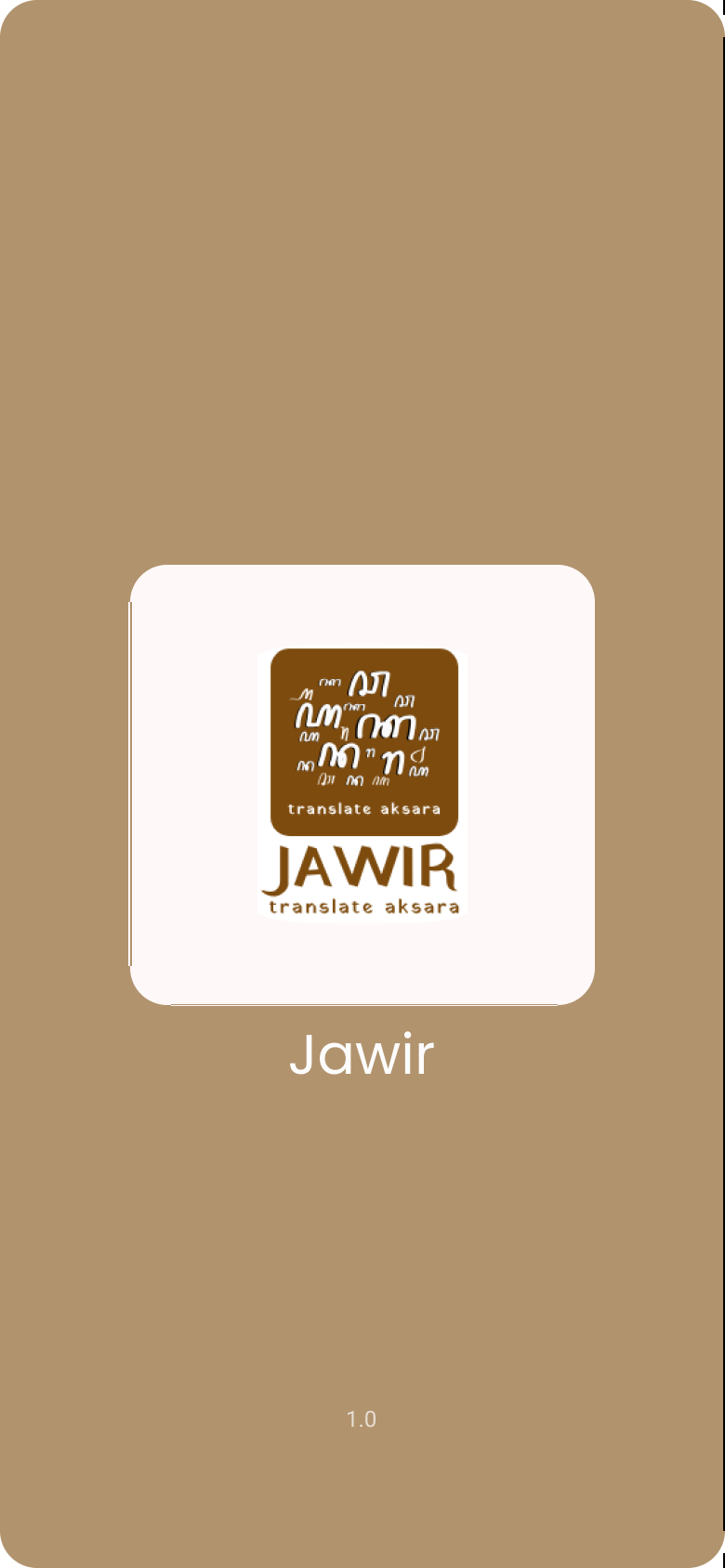 Screenshot of Jawir Apps (Aksara Detection)